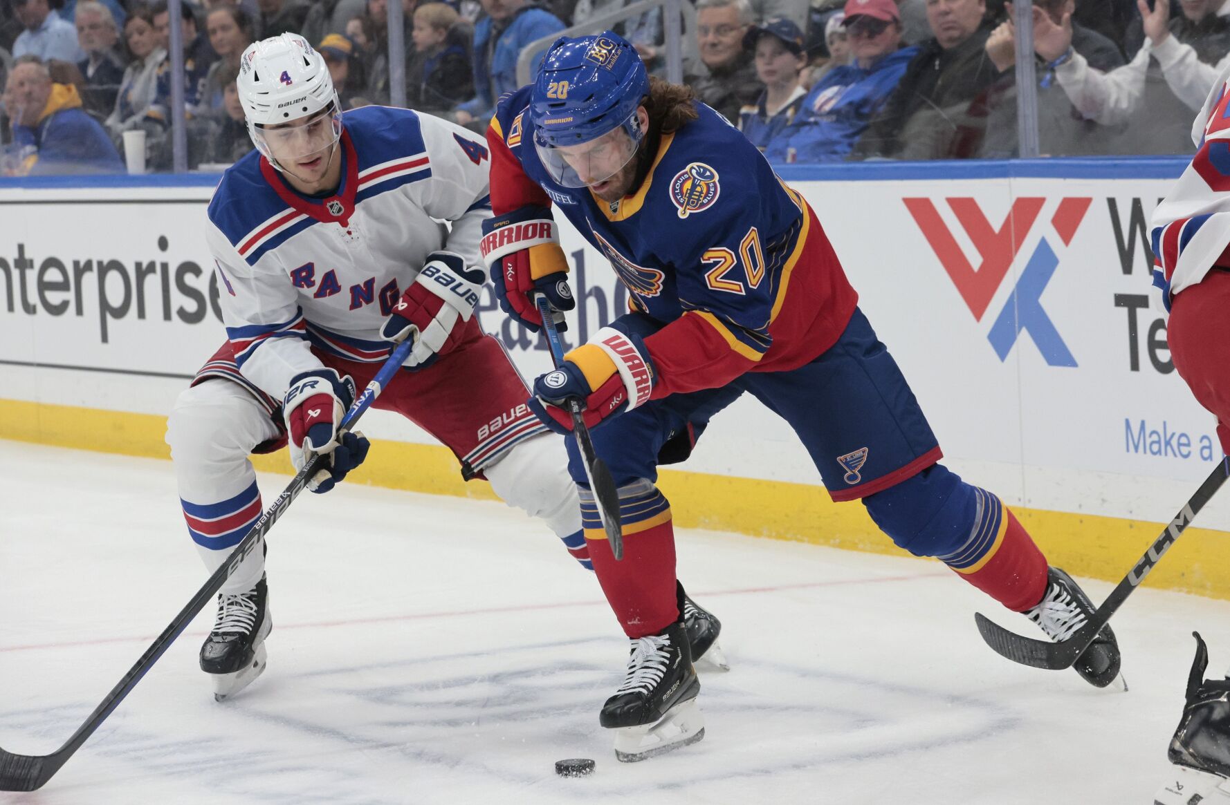 St. Louis Blues host New York Rangers